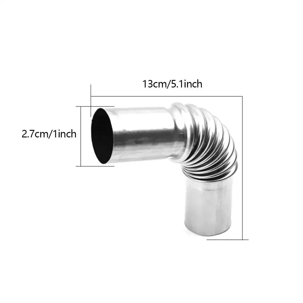 1/2PCS 25mm Elbow Air Diesel Parking Heater Exhaust Pipe Connector with Clamp for Webasto Diesel Boat Heater