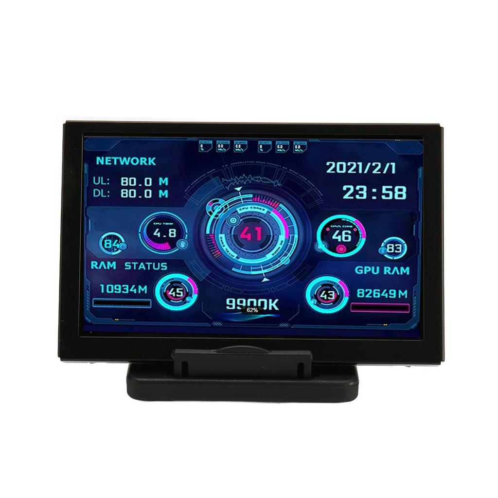 5in Computer Temp Monitor IPS USB Mini Screen PC Sensor Panel Dynamic Display Monitor PC CPU RAM HDD Data Monitor