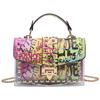 Transparent Jelly Purse With Lock Closure For Casual Outings And Trendy Looks