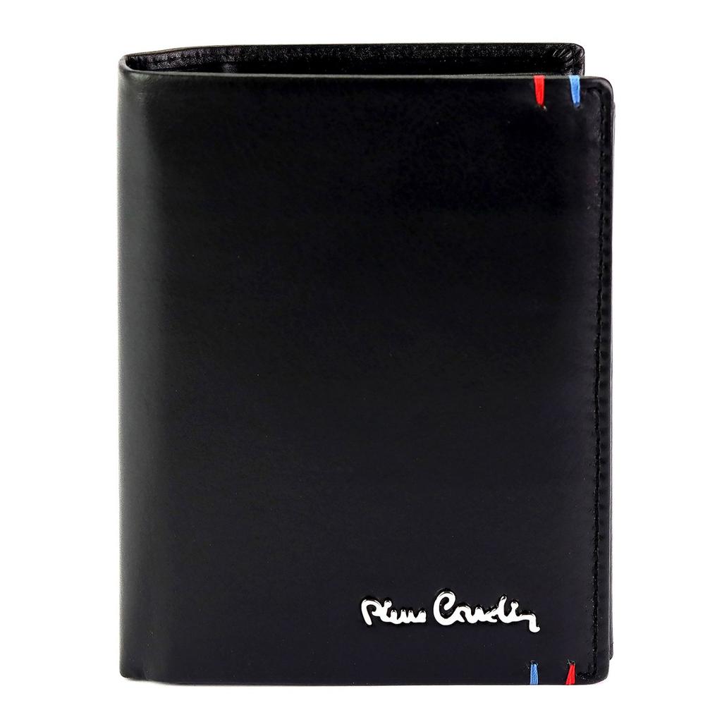 Pionowy Skórzany męski portfel Pierre Cardin RFID