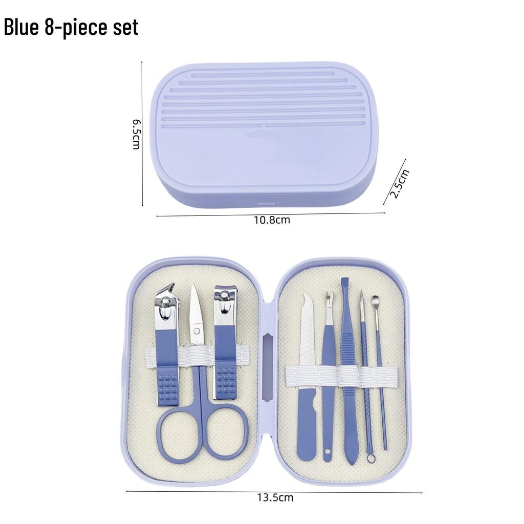 2025 Nail Care Set: 14-Piece Manicure Kit with Nail Clippers, Scissors, and Blackhead Needle