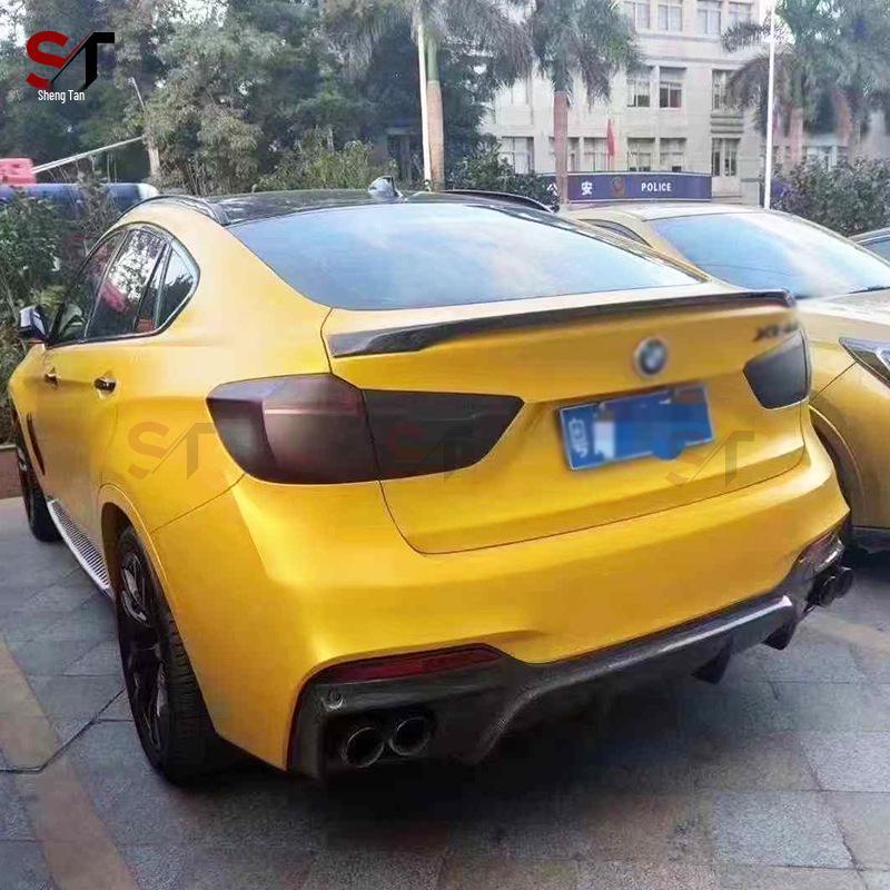 BMW X6 F16 Carbon Fiber Rear Bumper Diffuser 3D Style Lip Kit