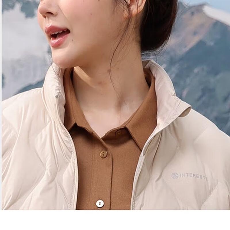 SNOWFLYING Women's Short Lightweight Diamond Quilted Down Jacket