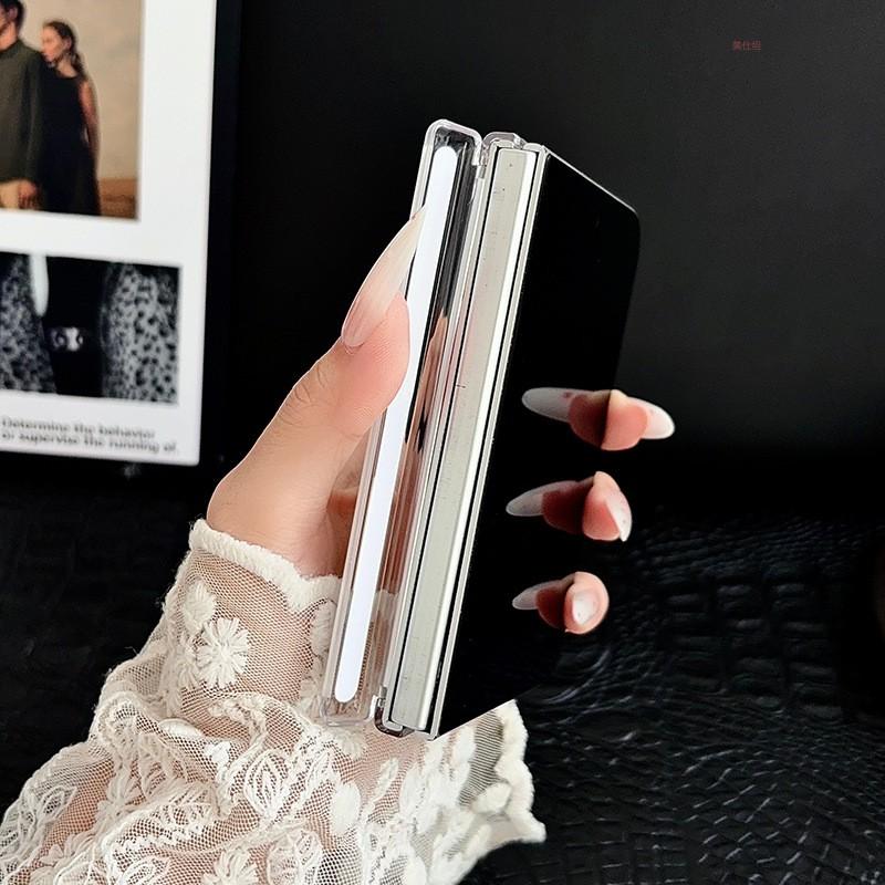 Duo Phone Case With Rotating Stand IPhone Clear Shockproof Slim Solid Color Men