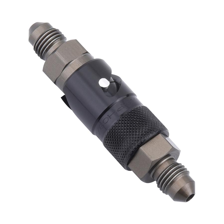 3AN CNC Black Aluminum Quick Release Dry Brake Line Coupling Fitting Universal