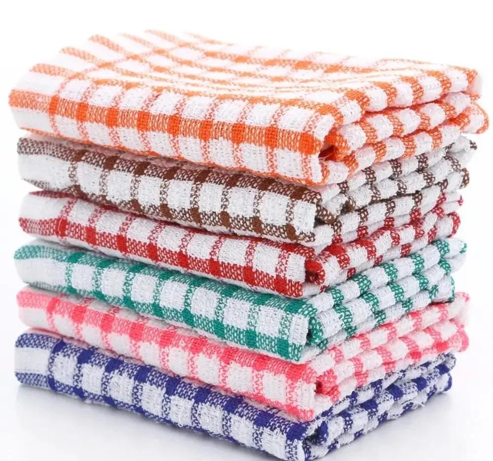 6PCS All Cotton Kitchen Cleaning Cloth Catering Restaurant Cloth Dish Towels Cleaning Cloth Kitchen Cleaning Towel