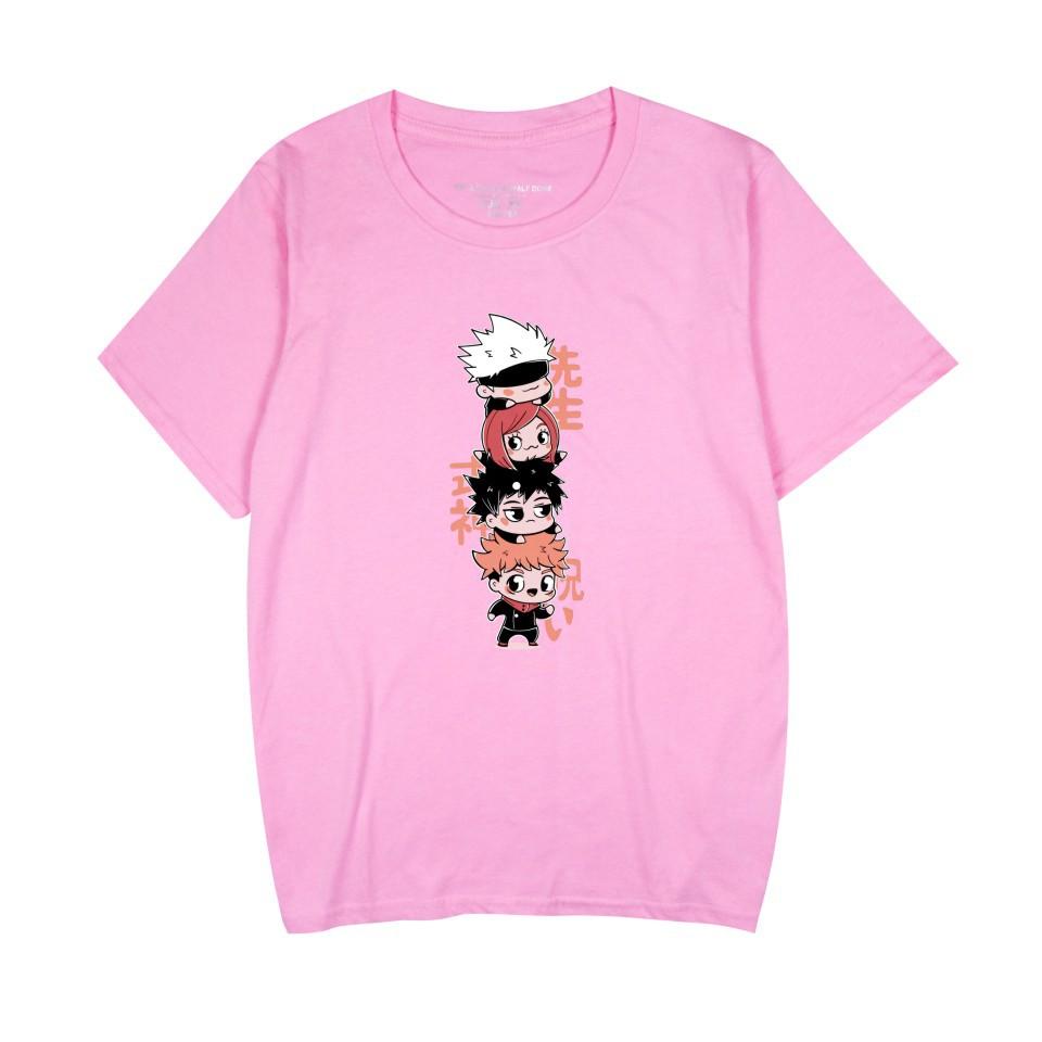 Anime Jujutsu Kaisen Printed Women Men's Fashion Cartoon Cosplay Short Sleeve T-Shirts