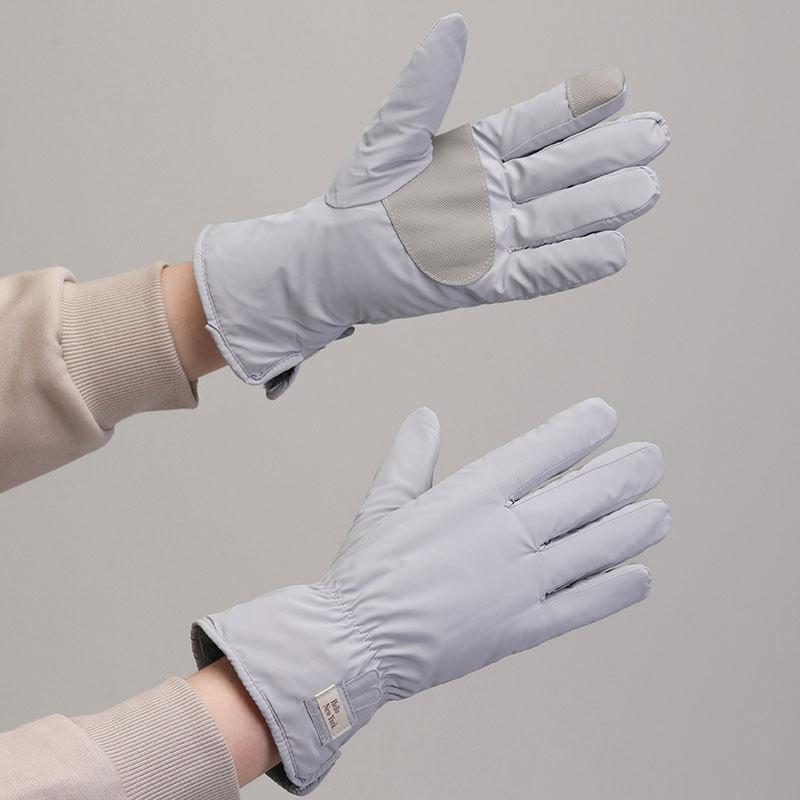 Warm Gloves for Women's Cloud Fleece Gloves Outdoor Cycling Bows Non Slip Students Cold Proof Touch Screen Winter Gloves