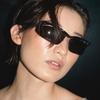 Semi-Rimless Cat Eye Sunglasses Women  Luxury Brand Designer Trending Sports Y2K Punk Sun Glasses For Ladies Shades Eyewear
