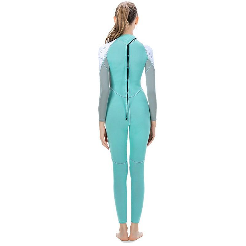 Diving Wetsuit Women 2mm Full Body Long Sleeve UV Protection Warm Surfing Suit Winter Fall Use
