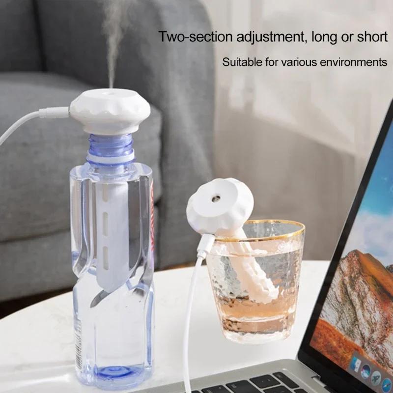 USB Mini Ultrasonic Humidifier LED Light Essential Oil Diffuser Car Air Purifier Aroma Anion Mist Maker