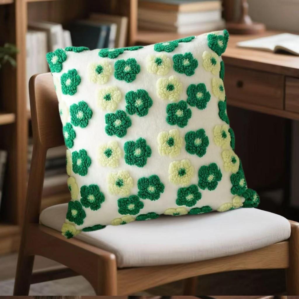 Flower Small Plush Pillowcase Home Decoration Living Room Sofa Cushion Bedroom