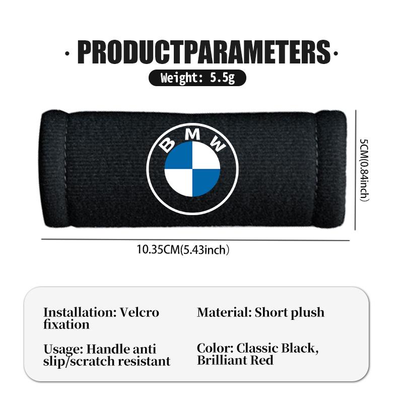 For BMW Car Door Handle Cover Soft Plush Auto Door Handrail Covers Car Roof Holder Protection M 1 3 4 5 6 7 Series X1 X3 X4 X5