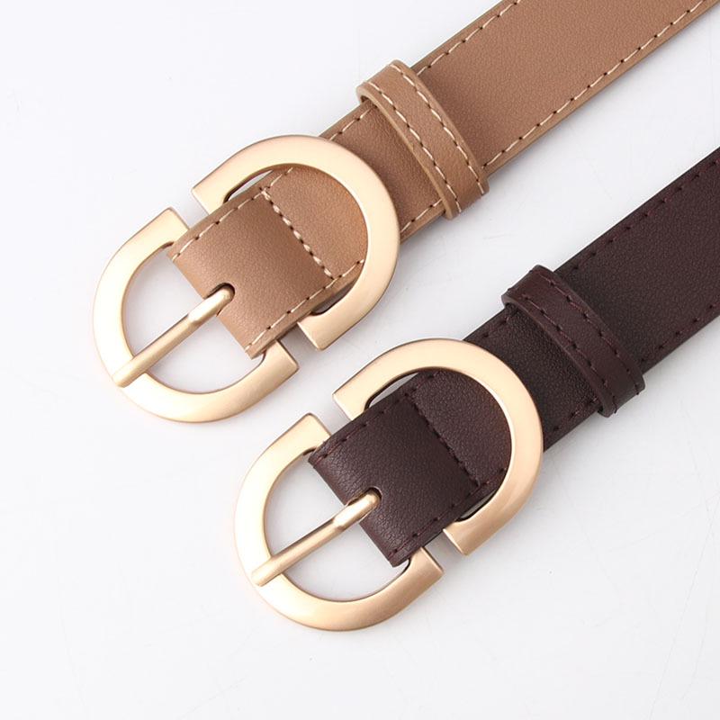 "Korean Style Women's Versatile Imitation Leather Belt – Trendy, Simple, Decorative Waist Accessory"