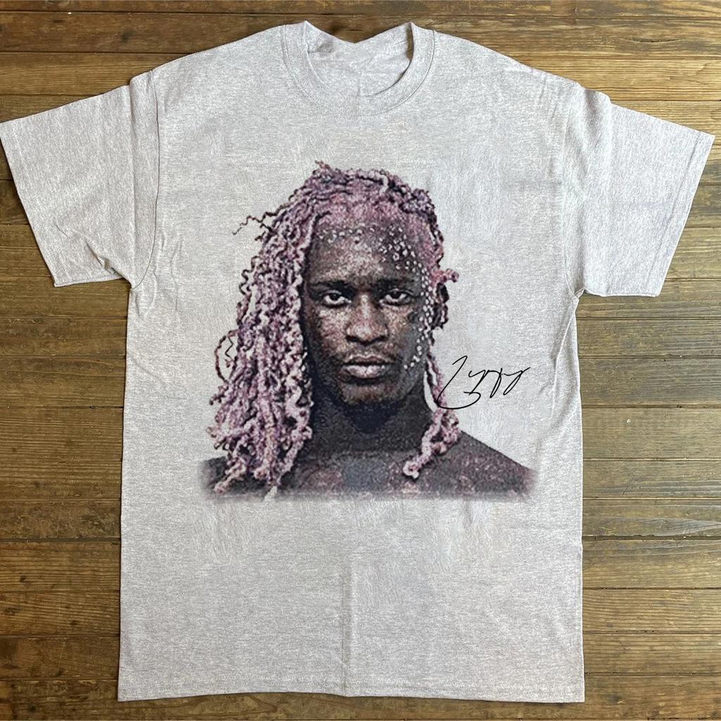 Young Thug Hip Hop Gift For Fan Cotton Gray S-2345XL Unisex T-Shirt GC829
