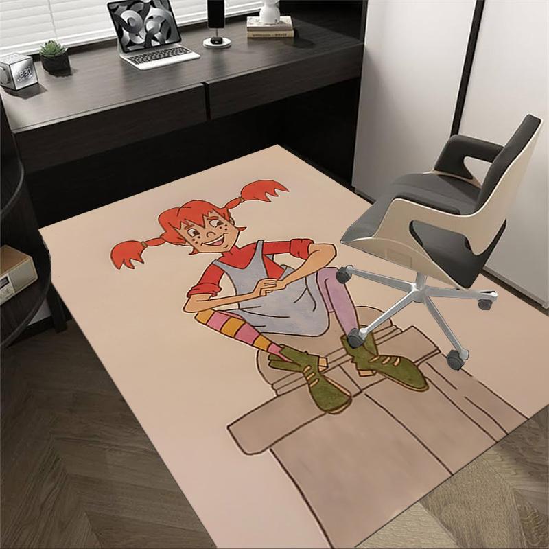 

1PC Pippi Longstocking Extra Large Non Slip Floor carpet, Office, family, bedroom, Studio Large Area Rug Indoor Rugs 60cm by 90cm