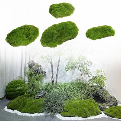 4 Pièces Décors de Mousse Artificielle pour l'Artisanat Tapis de Mousse Artificielle Ornements Décoratifs pour la Maison et le Jardin Décors de Plantes en Pot