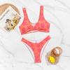 Women's All-Over Print Sexy Bikini Two-Piece Swimsuit for Beach & Hot Spring