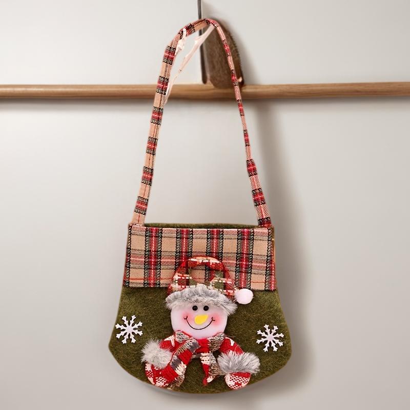 Christmas Gift Bag, Sack Children Xmas Gifts Candy Snowman Cartoon Bag Baking Cookies Storage Bag