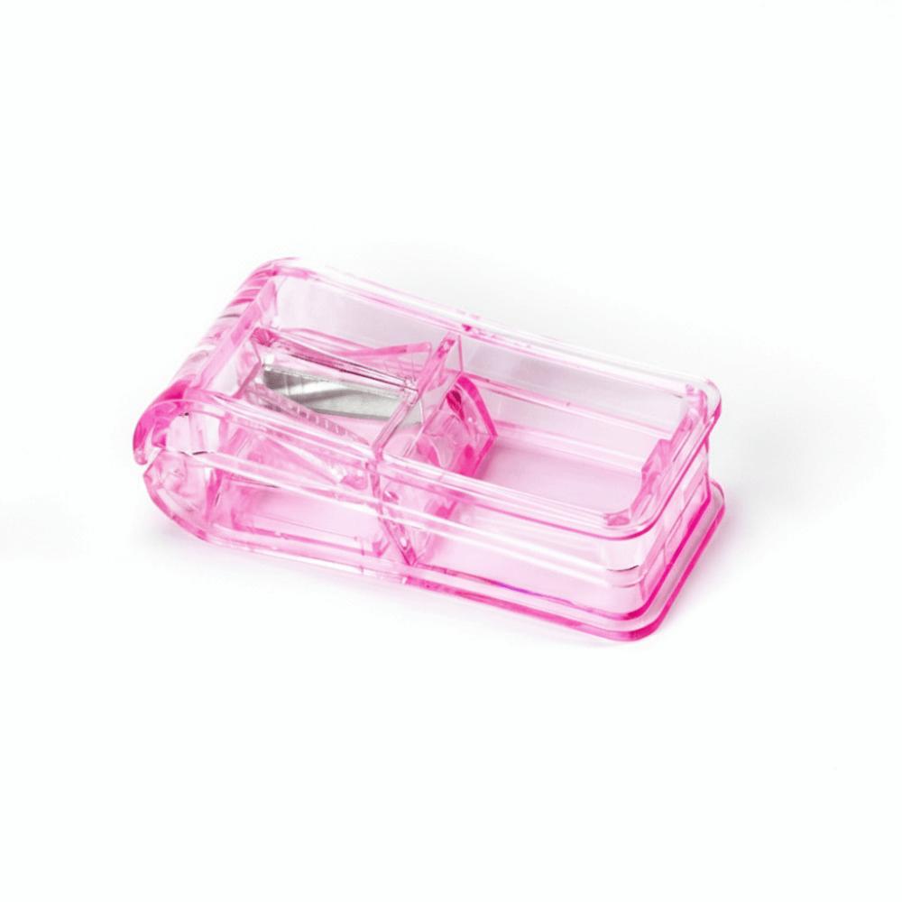 

Portable 2-in-1 Medicine Cutter Multifunctional Mini Pill Cutter Box Easy to Use Medicine Storage Box Carrying Medicine розовый