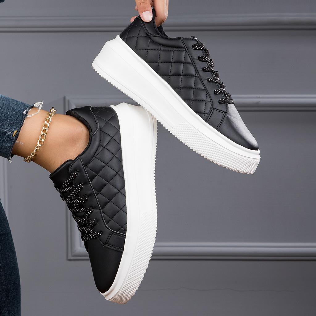 TUINANLE Women's Sports Shoes, Spring/Autumn Height-Boosting Casual Sneakers for Students