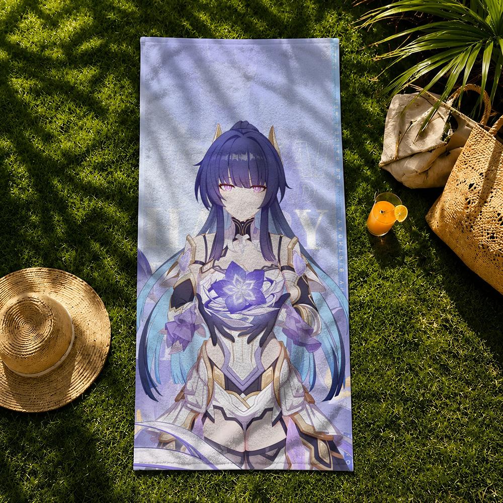 Game Character R-Raidens Mei Towel Towel beach towel, quick drying absorbent bath towel for Swim,Gym,Camping,Outdoor hot