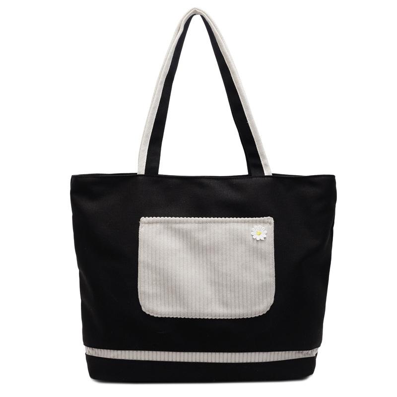 

Winter Artistic and Casual Forest-themed Two-tone Hand-held Women s Bag with A Fashionable Korean Retro Style 43*32*12