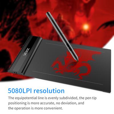 VEIKK S640 Graphics Drawing Tablet 6 X 4 Inch Active Area 8192 Levels Pressure Art Graphics Tablet