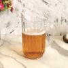 Transparent Striped Drink Pitcher Heat Resistant Cold Water Kettle Juice Jug  Dinning Table