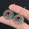 Natural Mozambique Garnet Gemstone 925 Silver Drop/Dangle Earrings For Women