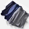 Men's Plus Size Pure Cotton Antibacterial Boxer Briefs - Loose, Breathable, Mid-Waist, Four Corners