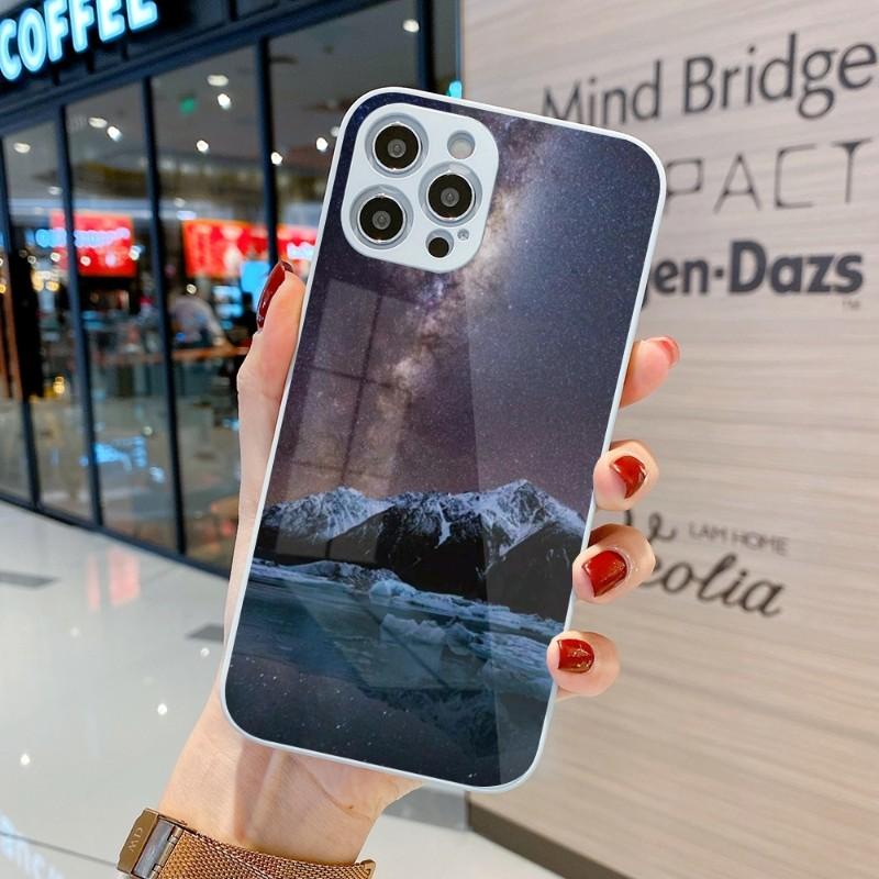 

Красивый чехол для телефона Cold Mountain для iPhone 14 13 12 11 Pro Max X XR XS 8 7 Plus Жидкое стекло Цвет Чехол для телефона iPhone 11 Pro Max