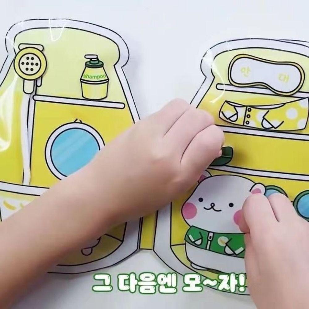 Sticker Book Hamster Banana Milk Quiet Book Beanie Book Material Pack Hamster Quiet Book Children