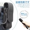 Flashlight Pouch, Flashlight Holder with Coiled Cord, Penlight Case, Black