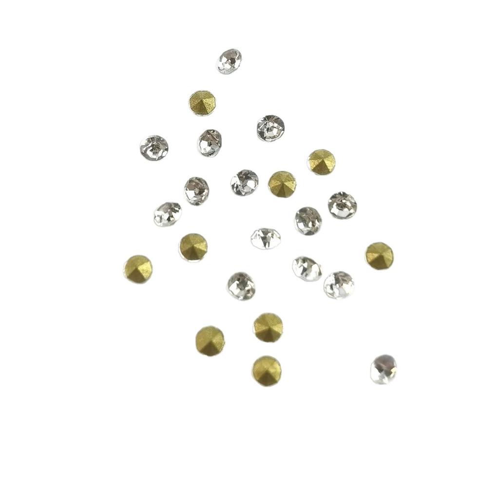 White Rhinestone Glass Drill for Nail Art, Crowns, Glasses, and DIY Jewelry Accessories