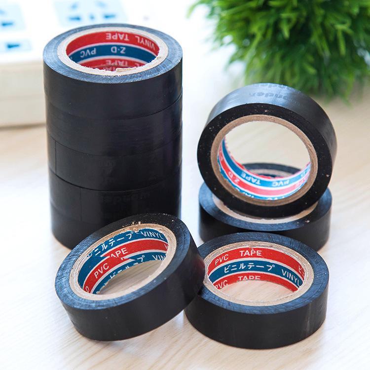 Black PVC Flame Retardant Electrical Tape for High Voltage and Waterproof Insulation