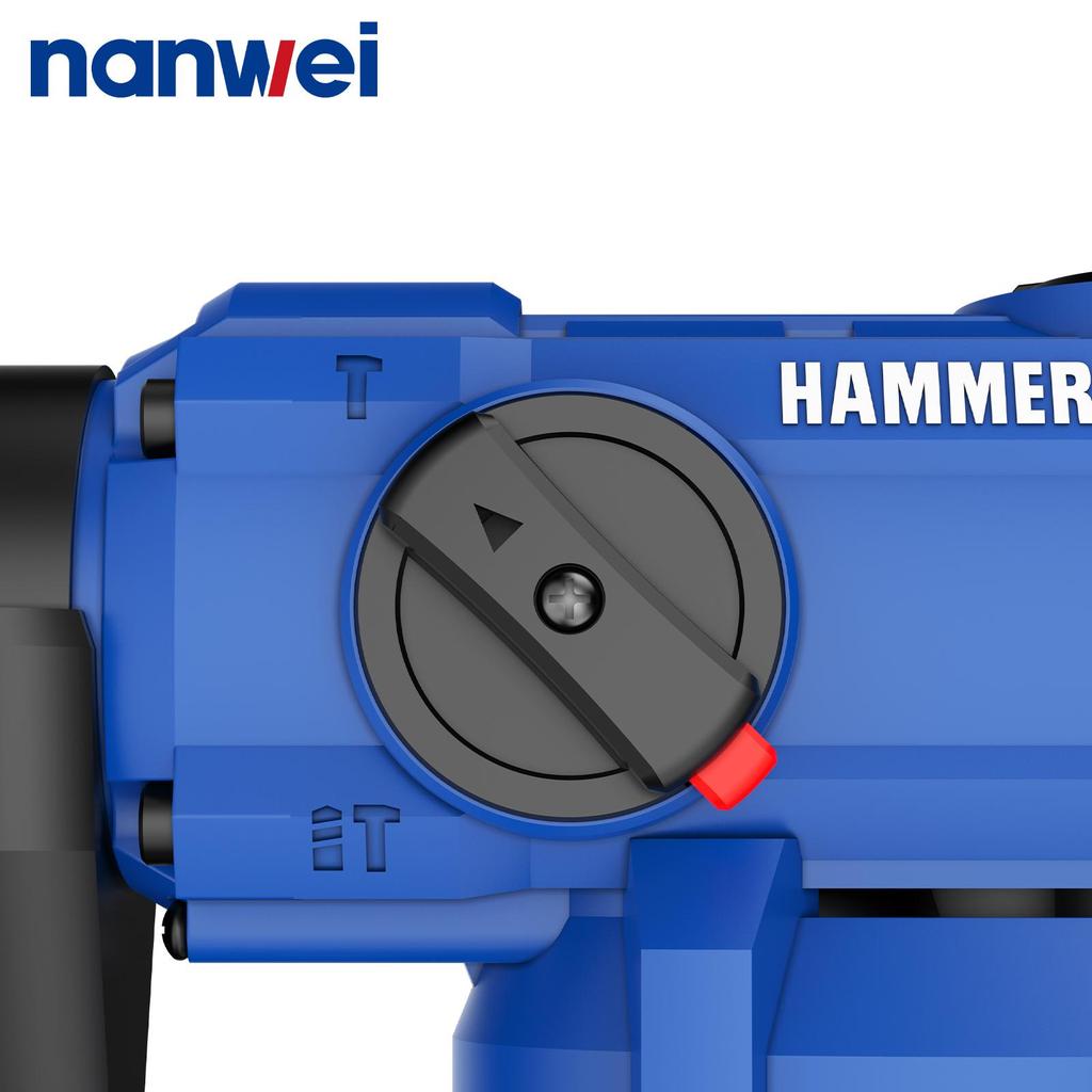 NANWEI 4J electric hammer drill, 1200 rpm, drilling range 6-16 mm