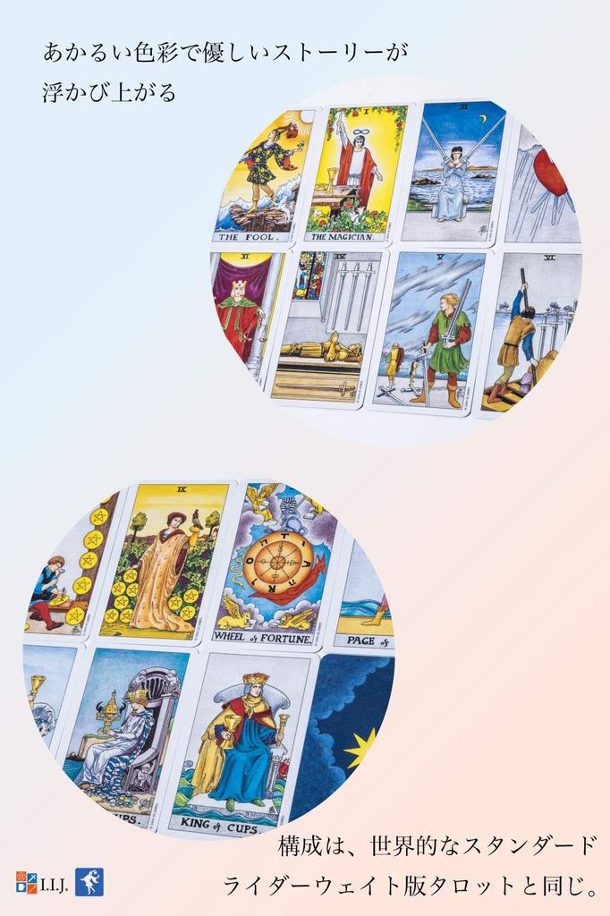 Universal Waite Tarot Deck 78 Waite Tarot with Japanese Authentic Product I.I.J. Tin, Cards, Edition, Reading, Instructions,