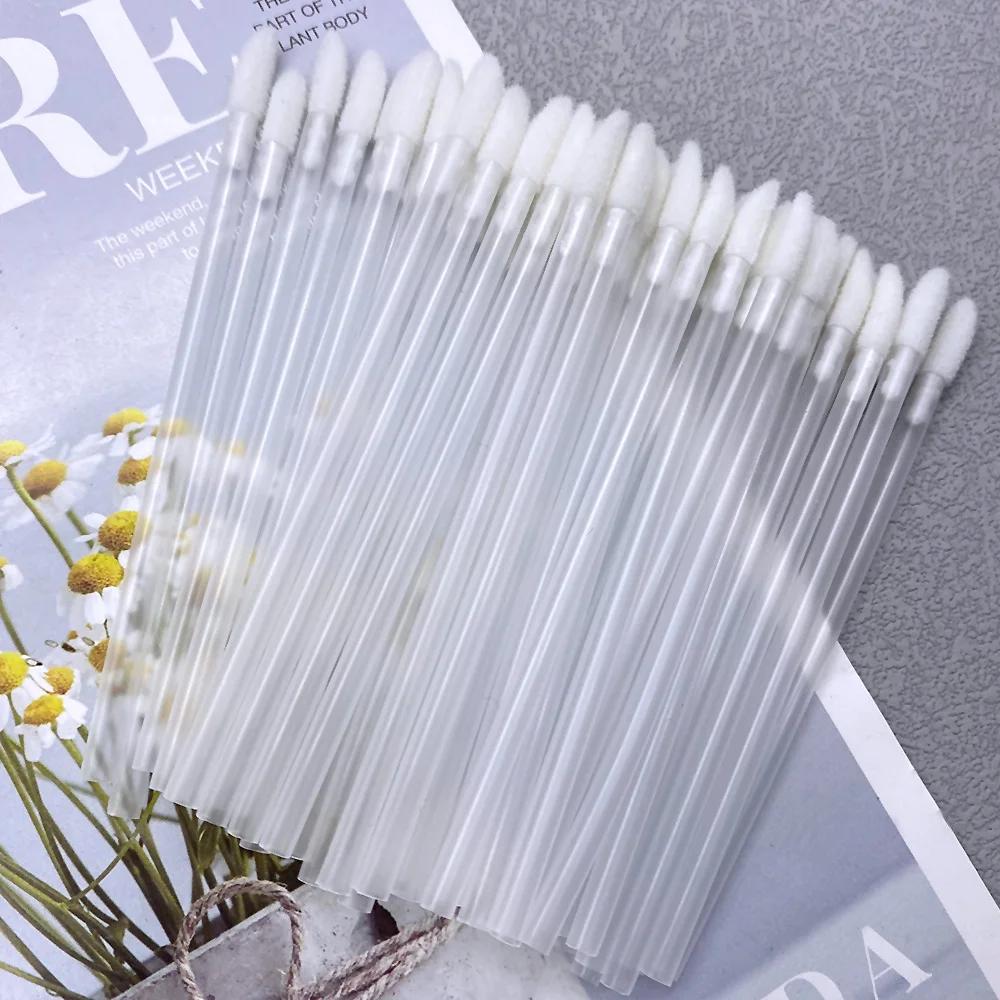 500/100PCS Lip Brush Eyelash Wands Applicators Disposable Lip Brush Lipstick Brush Lip Gloss Applicator Wands Makeup Beauty Tool