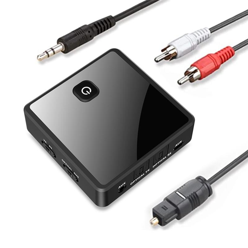 Low Latency TV  Transmitter Receiver Wireless -compatible 5.0 Adapter For Headphones Stereo Music