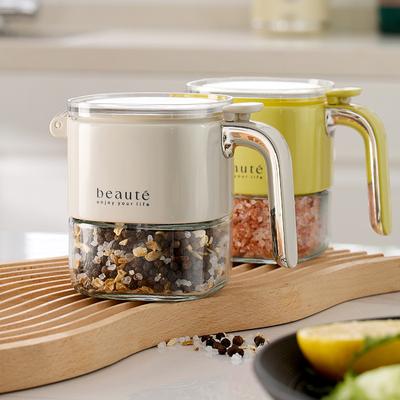 Kitchen Glass Spice Box, Spice Jar, Storage Container With Lid And Spoon Storage Container Spice Jar For Kitchen Cooking Supplie