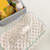 Korean Cute Cosmetic Bag Portable Zipper Toiletry Bag Quilted Travel Organizer Large-capacity Floral Print for Ladies Girl