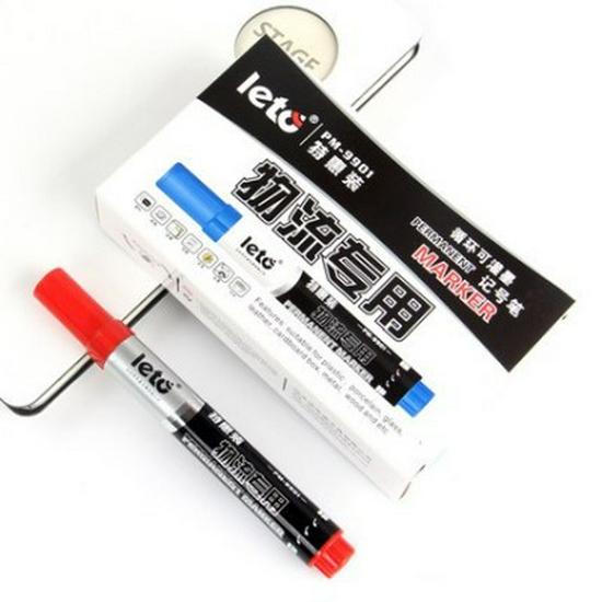 Free Shipping 50-Pack Lutu 9901 Refillable Oil-Based Marking Pens - Single-Head, Large Tip for Line Drawing