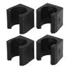 20pcs Pool Stick Clips Durable Pool Cue Rack Light Weight Black Billiards Cue Locating Clip Holder for Home Club