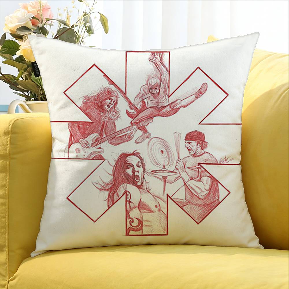 R-Red Hot Chili Peppers World Various Sizes Square Pillow Case For Car Home Bedchamber Decor