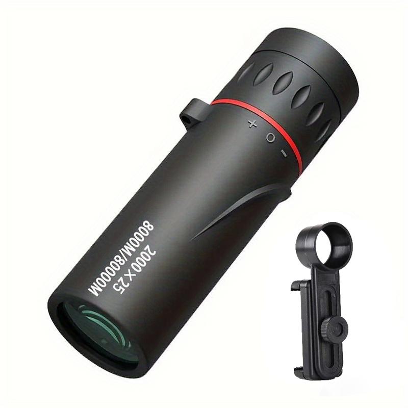 2000x25 HD Monocular Telescope Mini Portable Mobile Phone Telescope with Holder Outdoor Camping Hunting Birdwatching Telescopes