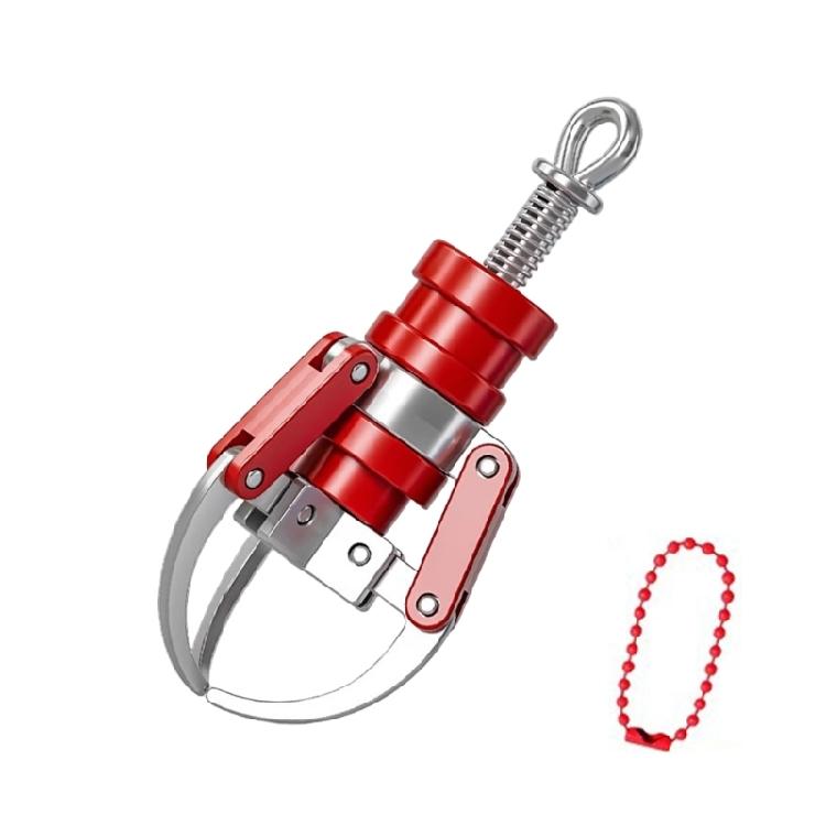 Kreativní klíčenka se zamykacím drápem ABS Stroj na panenky Uchopovací klip Klíčenka Přenosný Stlačovací design Hračka Dárek Vhodné pro každodenní použití