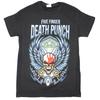 Men's Five Finger Death Punch Wingshield 2018 Tour Cities T-shirt  Black