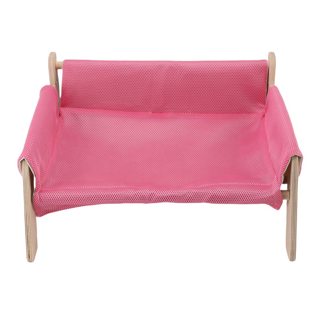 Elevated Cat Couch Wood Structure Stable Support Relaxing Strong Load Capacity Cat Sofa Bed for Home