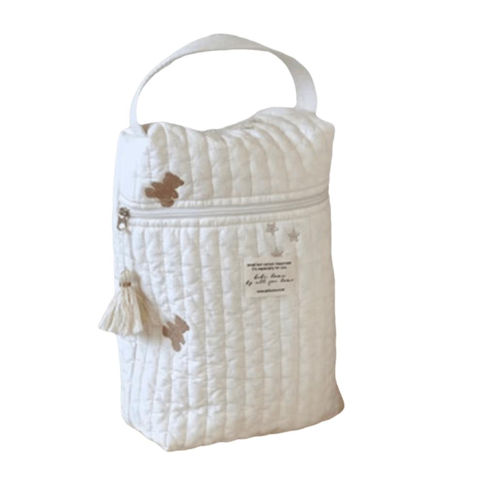 

Versatile Baby Diaper Bag Quilted Embroidery Mommy Bag New Diaper Organizer Maternity Style A